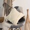 Deerlux 16" Cotton Throw Pillow Cover with White Tufted Large Lattice Pattern and Tassel Corners with Filler QI004307.LC.K - alternate 7
